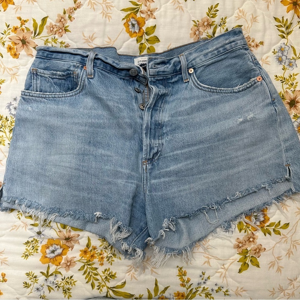 Citizens Of Humanity Light Blue Jean Shorts